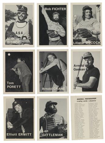 MIKE MANDEL (1950- ) Complete set of 134 Baseball Photographer Trading Cards.